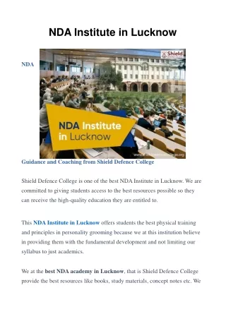 NDA-Institute-in-Lucknow