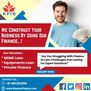 Unsecured Business Loan & Finance In Chennai KFIS..!!