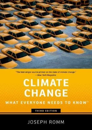 PDF/READ/DOWNLOAD  Climate Change: What Everyone Needs to Know (What Everyone Ne