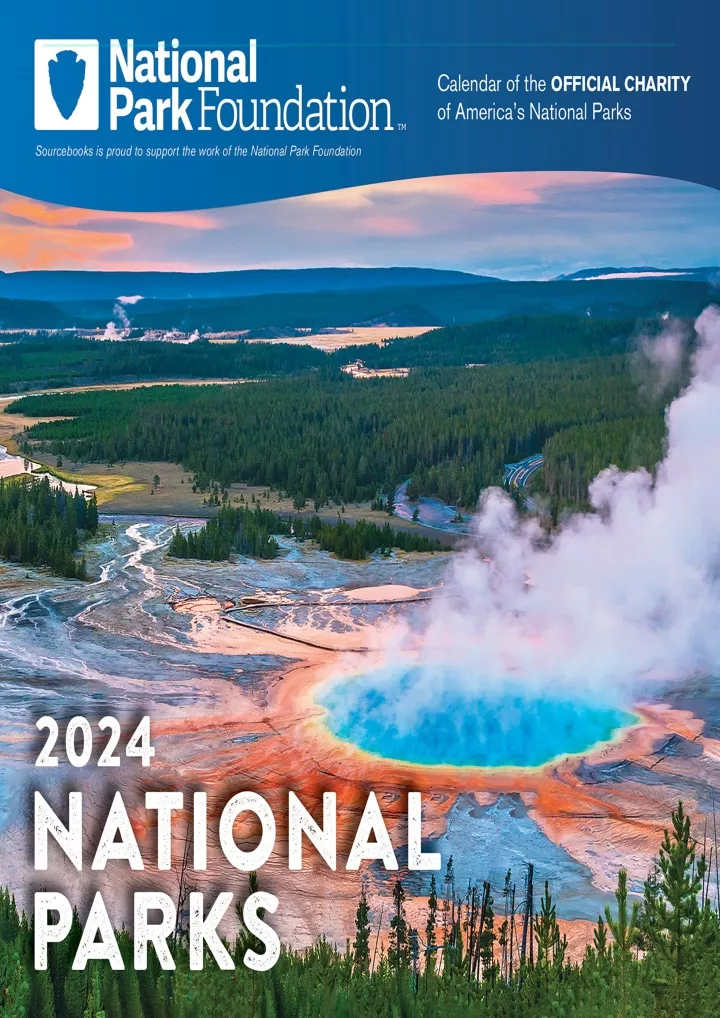 PPT PDF_ 2024 National Park Foundation Wall Calendar 12Month Nature