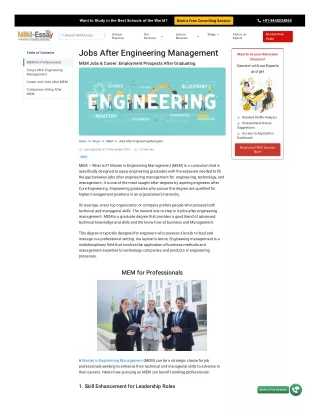 jobs after engineering management