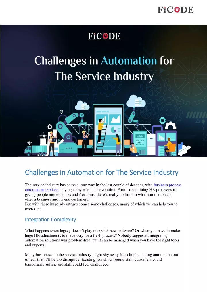 challenges in automatio challenges in automation