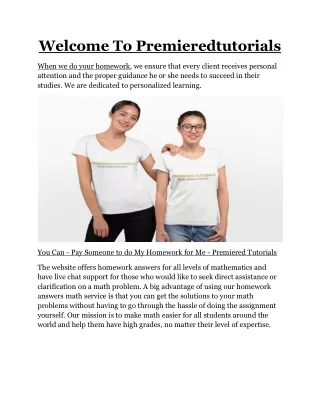 welcome to premieredtutorials