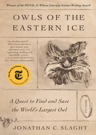Download Book [PDF]  Owls of the Eastern Ice: A Quest to Find and Save the World