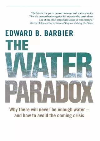 [READ DOWNLOAD]  The Water Paradox: Overcoming the Global Crisis in Water Manage