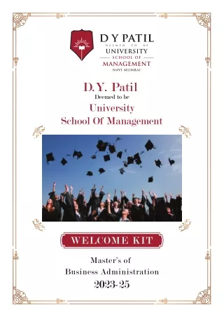 DYPUSM MBA Elite Management Education in Mumbai  2023-25 Enrollment