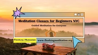 Meditation Classes for Beginners NYC