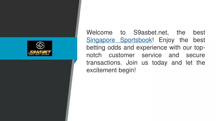 welcome to s9asbet net the best singapore