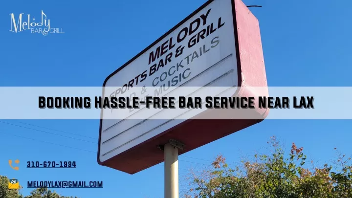 booking hassle free bar service near lax booking