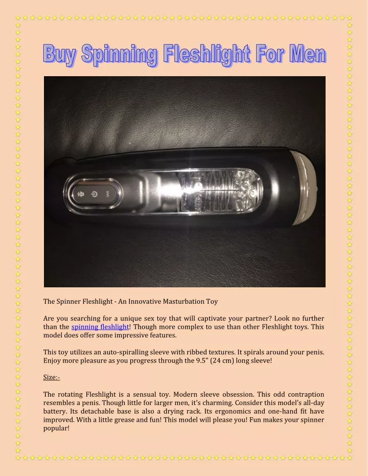 the spinner fleshlight an innovative masturbation