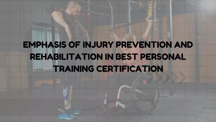 emphasis of injury prevention and rehabilitation