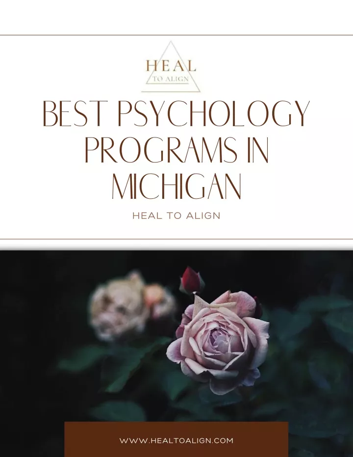 best psychology programs in michigan heal to align