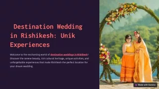 Celebrate Eternal Love with a Destination Wedding in Rishikesh