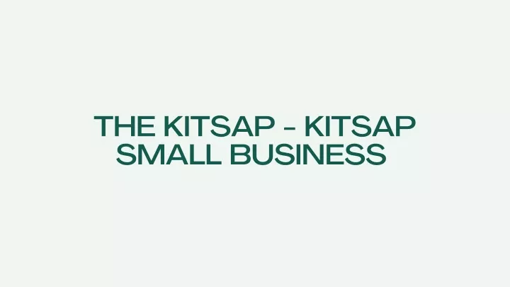 the kitsap kitsap small business
