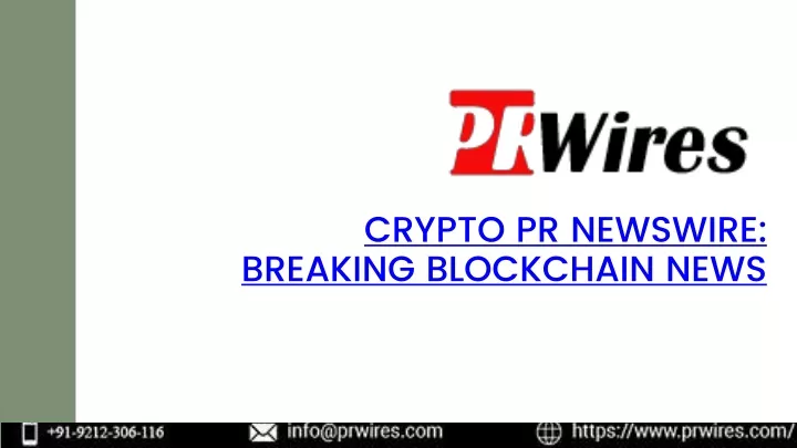 crypto pr newswire breaking blockchain news