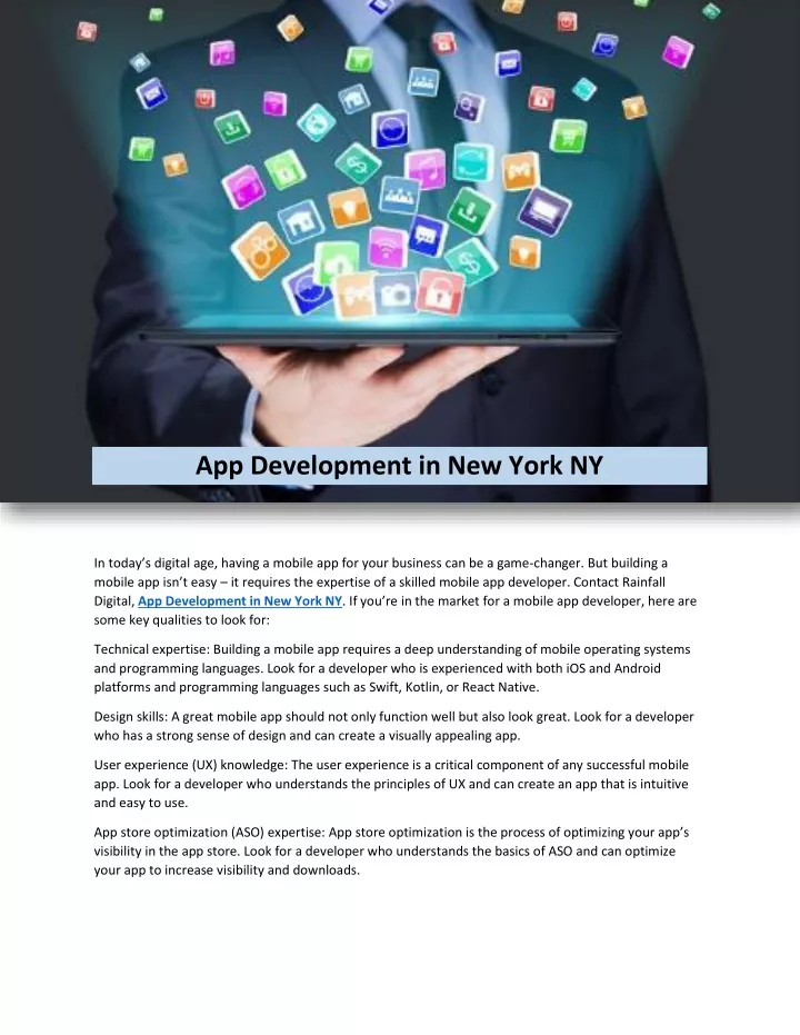 app development in new york ny