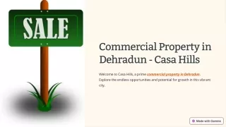 Explore Prime Commercial Properties in Dehradun for Investment Opportunities