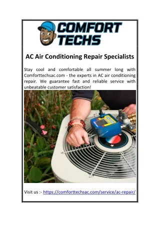 AC Air Conditioning Repair Specialists