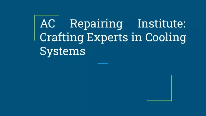 ac crafting experts in cooling systems