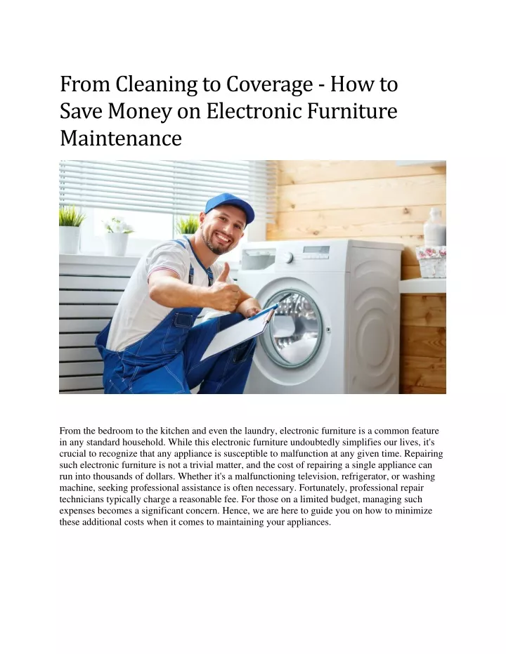 from cleaning to coverage how to save money