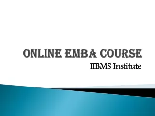 online emba course