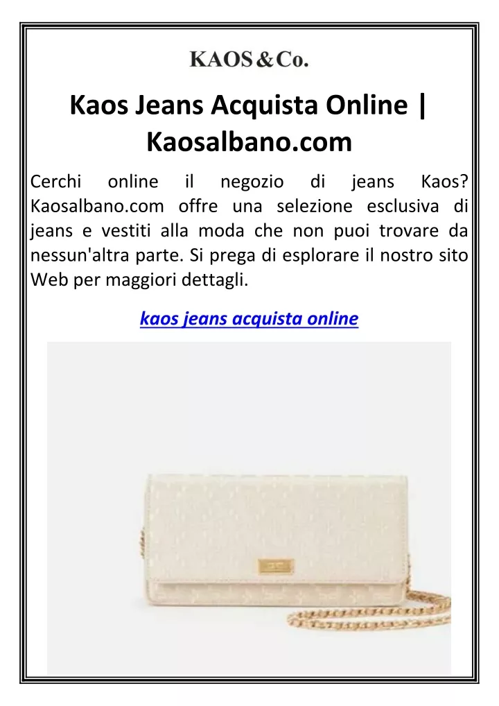 kaos jeans acquista online kaosalbano com