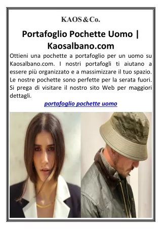 portafoglio pochette uomo kaosalbano com ottieni
