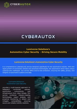 Automotive Cyber Security