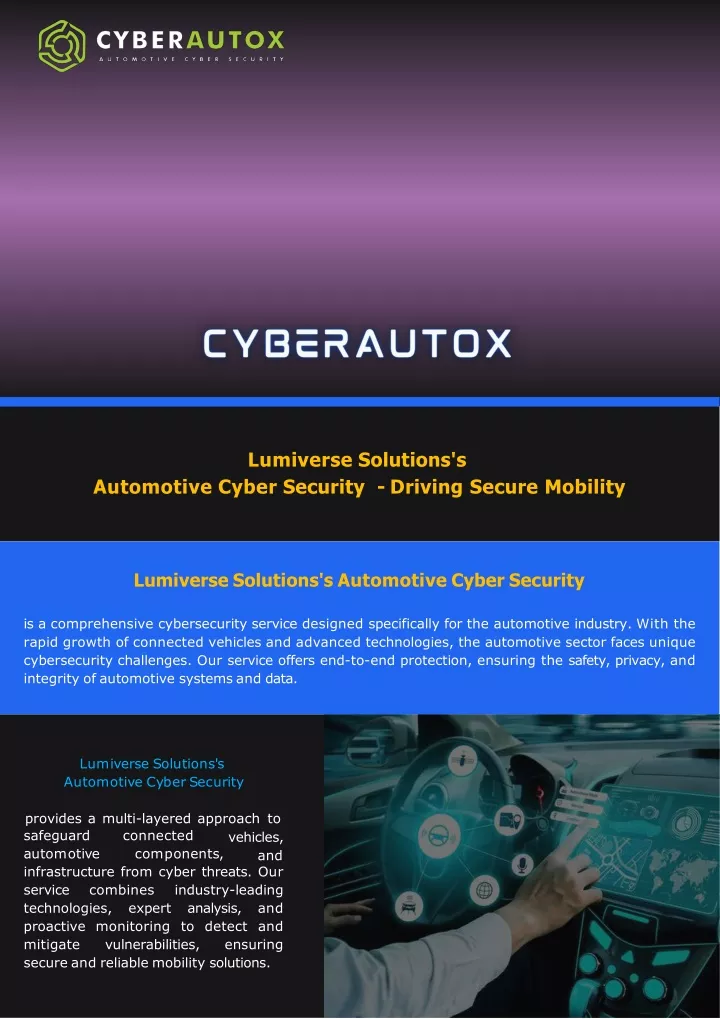 lumiverse solutions s automotive cyber security