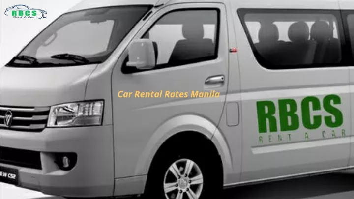 car rental rates manila