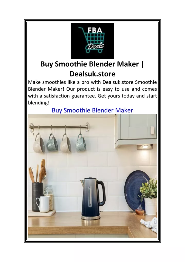 buy smoothie blender maker dealsuk store make