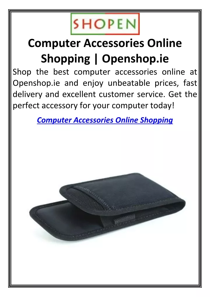 computer accessories online shopping openshop