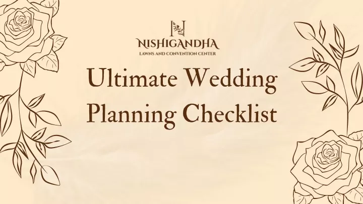 ultimate wedding planning checklist