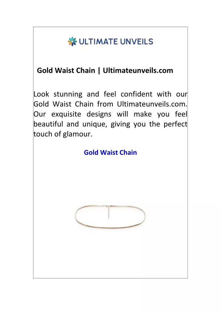 gold waist chain ultimateunveils com
