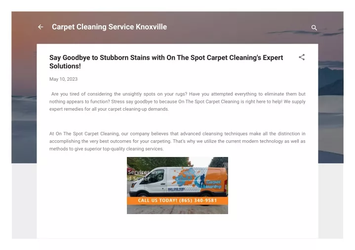 carpet cleaning service knoxville