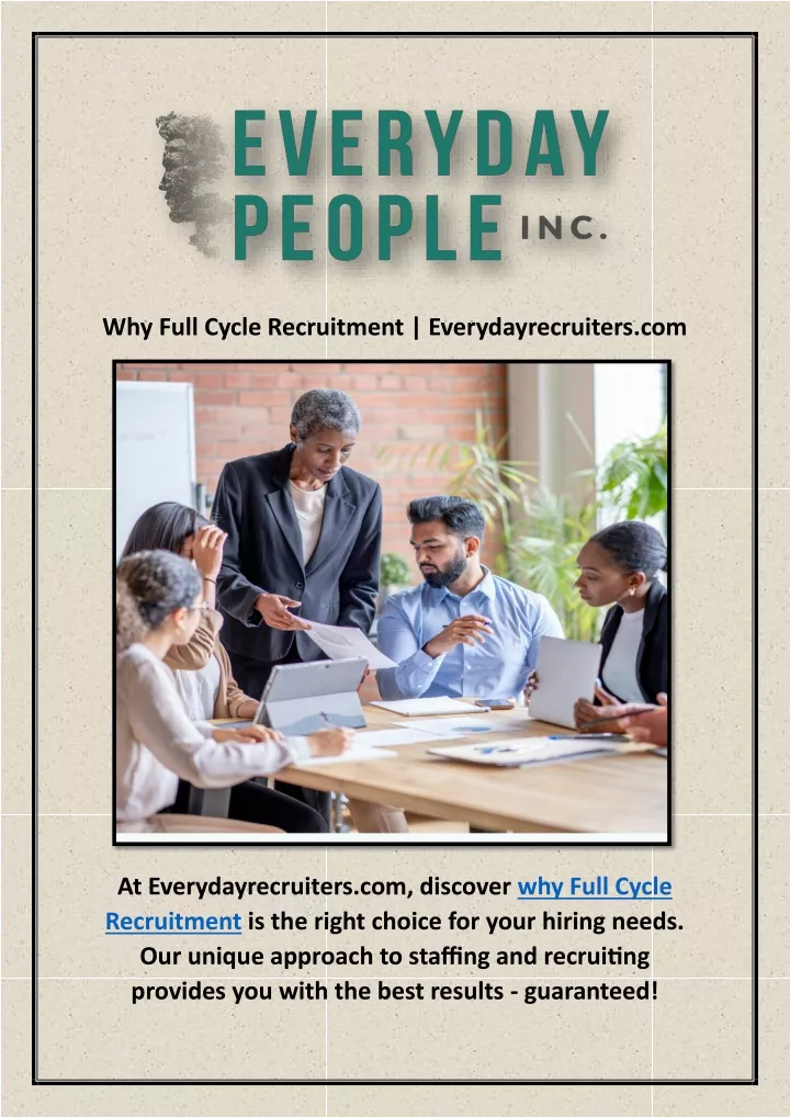 why full cycle recruitment everydayrecruiters com