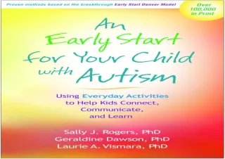 EPUB READ An Early Start for Your Child with Autism: Using Everyday Activities t