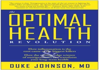 DOWNLOAD PDF The Optimal Health Revolution: How Inflammation Is the Root Cause o