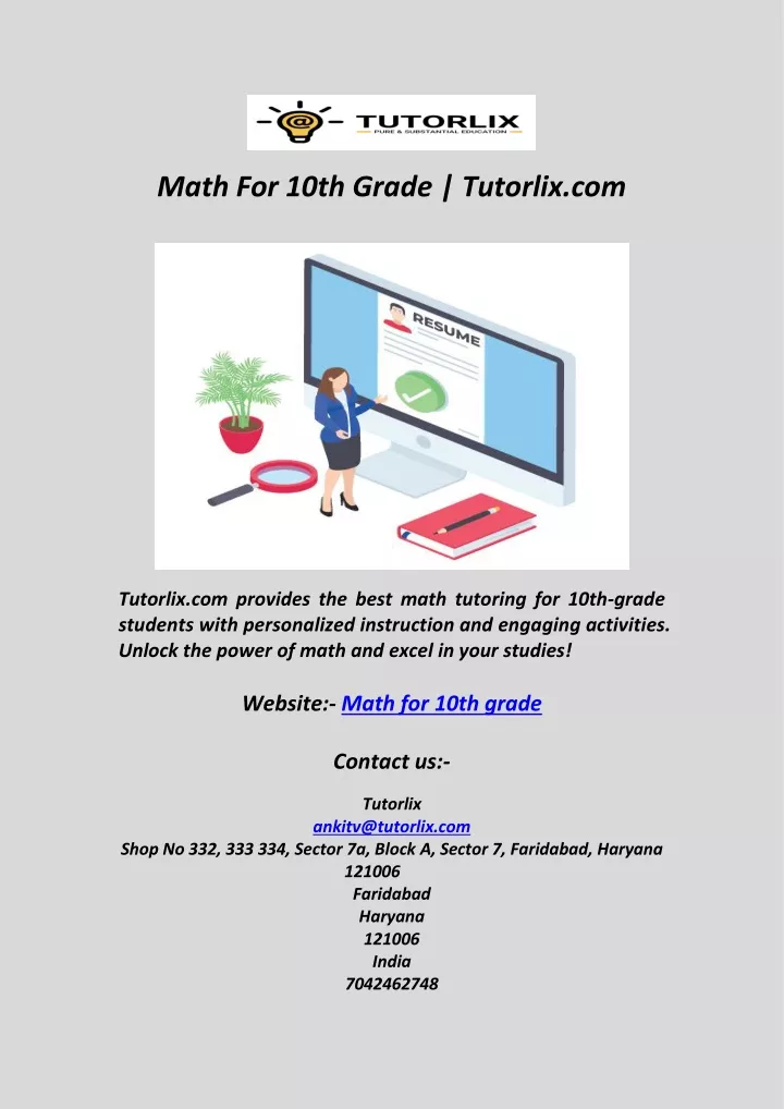 math for 10th grade tutorlix com