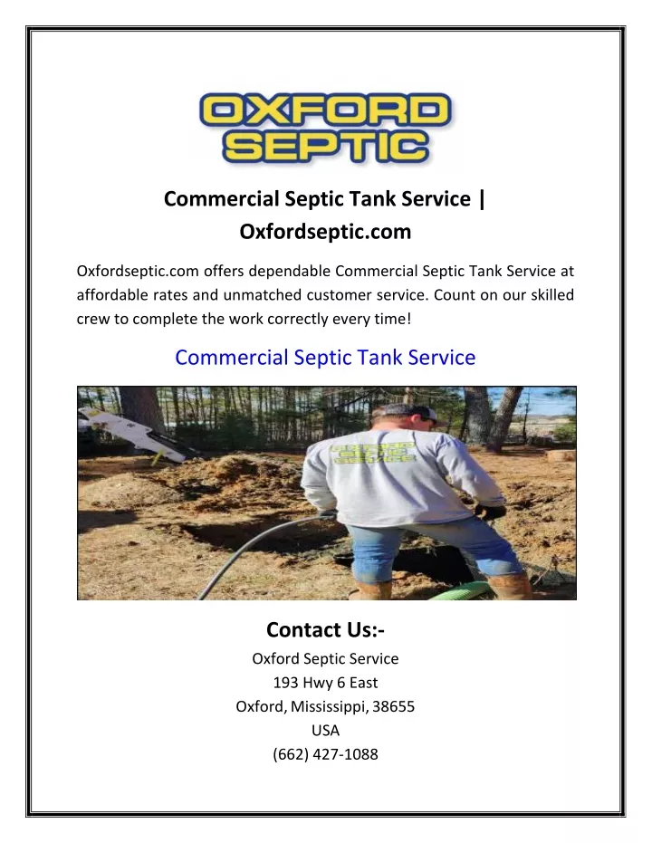 commercial septic tank service oxfordseptic com