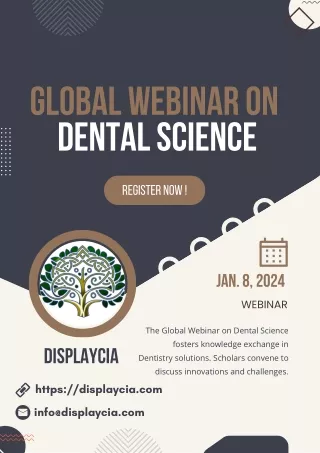 Global Webinar on Dental Science