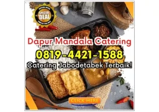 HP 0819-4421-1588 Catering Nasi Kuning Box Depok Sukamaju Baru Dapur Mandala