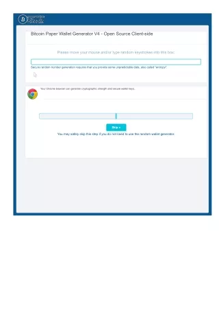 bitcoin paper wallet generator v4 open source