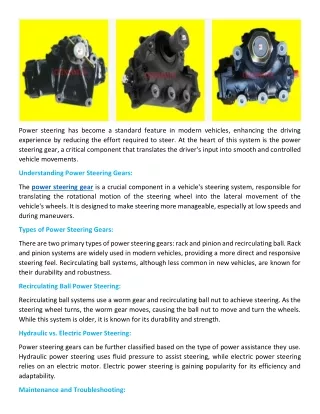 power steering has become a standard feature