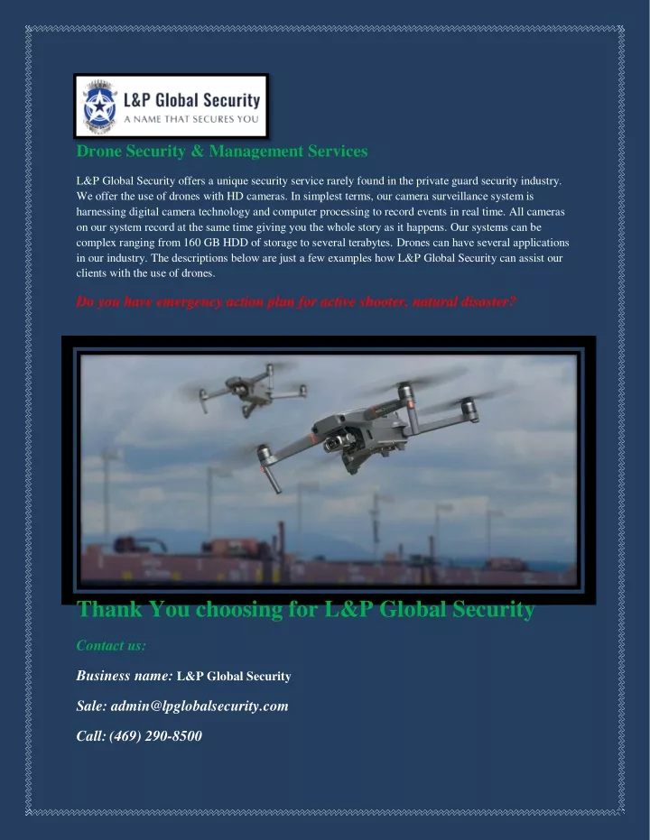 drone security management services