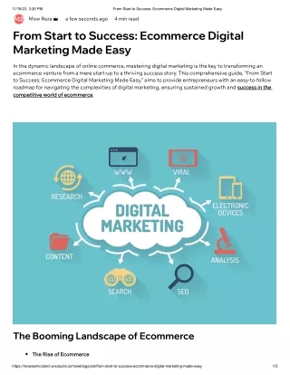 From Start to Success_ Ecommerce Digital Marketing Made Easy