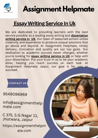 Essay Writing Service In Uk
