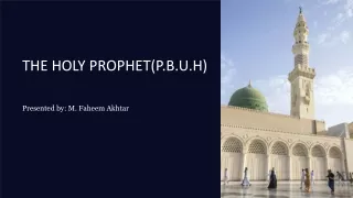 The HOLY PROPHET(SAW)