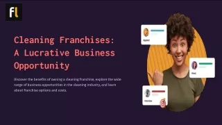 Cleaning Franchises A Lucrative Business Opportunity