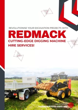 Revolutionise Your Excavation Projects with RedMack Cutting-Edge Digging Machine Hire Services!